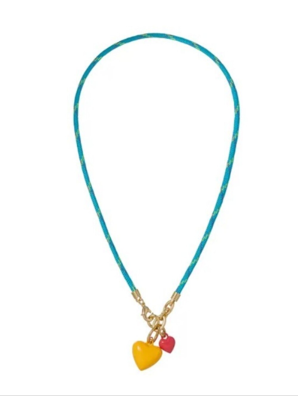 Roxanne Assoulin The Happy Cord Mini Double Heart Necklace